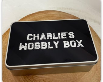 Personalised Pill Tin | Custom Storage Tin with Any Wording | Funny Happy Pills Tin | Silver or White Metal Tin | Gift Idea