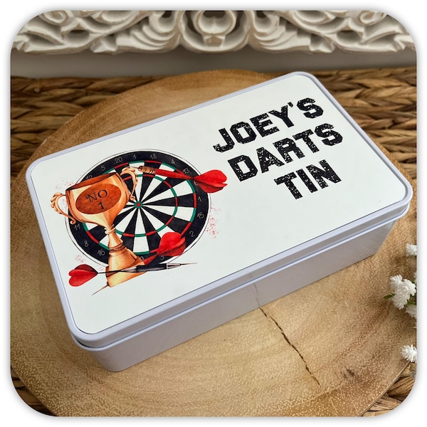 Darts personalised Tin