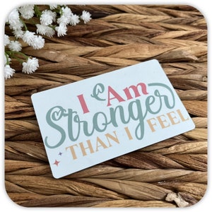 Cartes portefeuille affirmations positives personnalisées