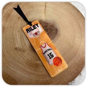 Personalised Basketball Bookmark