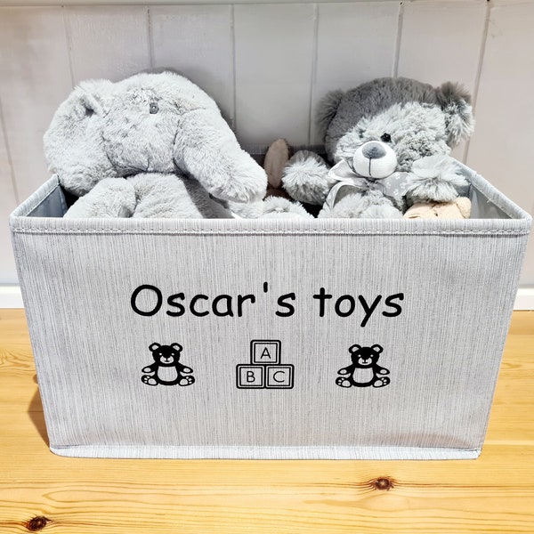 Personalised childs toy basket