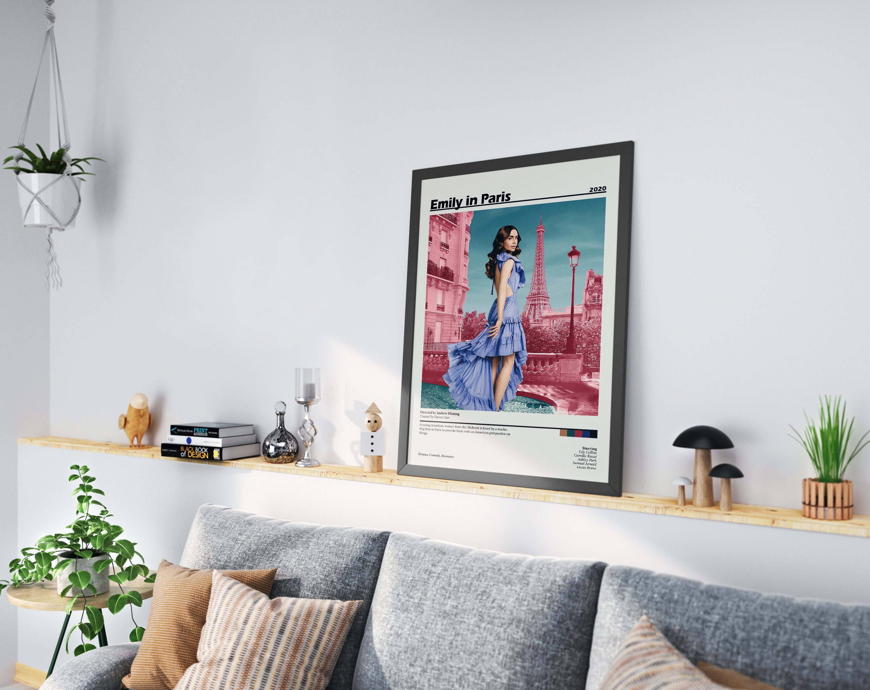 Emily in Paris Poster TV Series Poster Two Style Black and - Etsy Canada