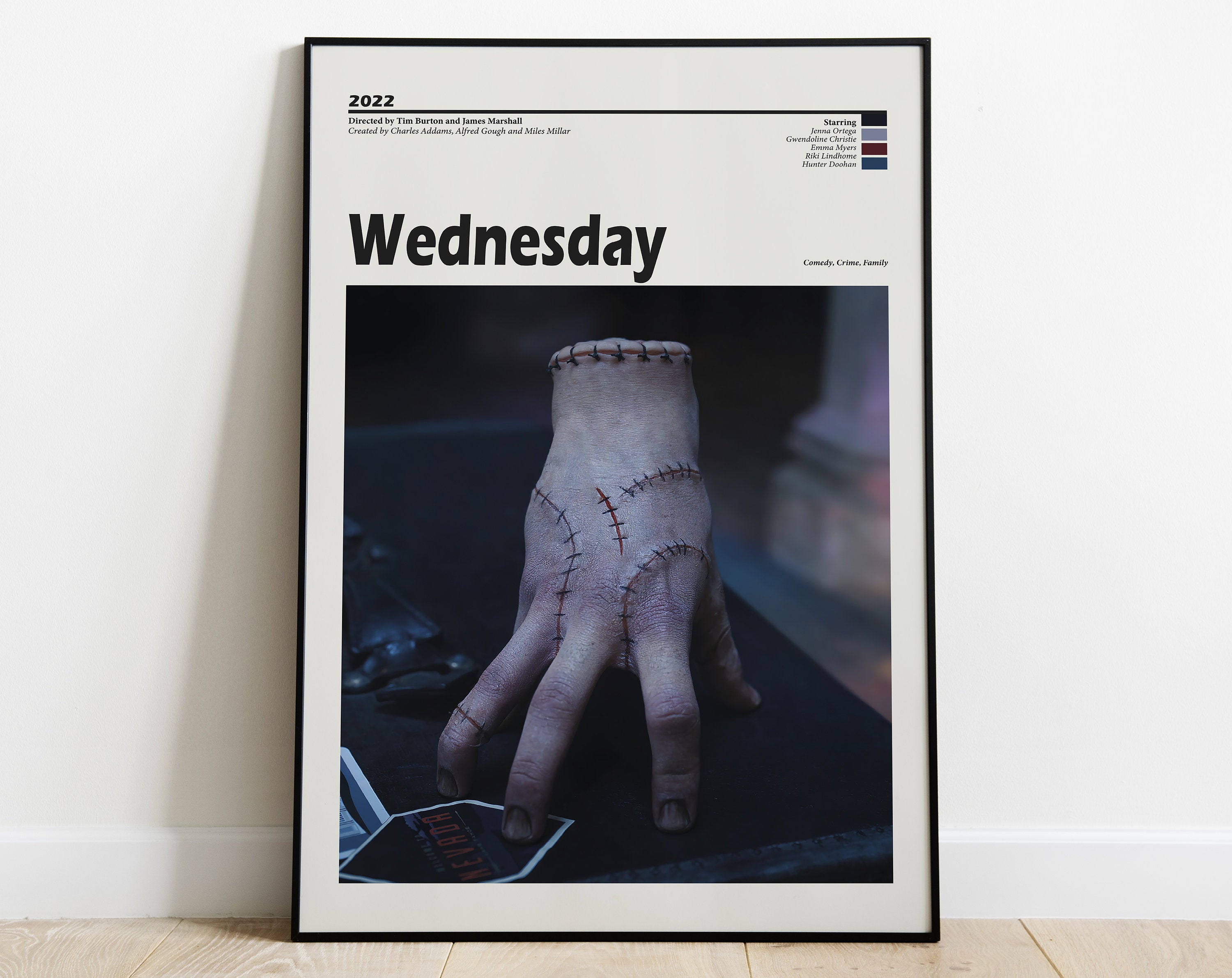Wednesday Poster, The Things from Wednesday, Addams Family Posters