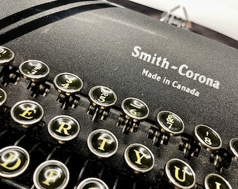 Typewritten letter, story or other longform content using an antique Smith-Corona typewriter