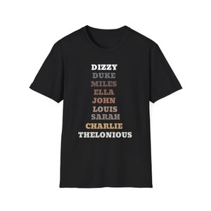 Jazz Greats T-Shirt- Father&#39;s Day Gift
