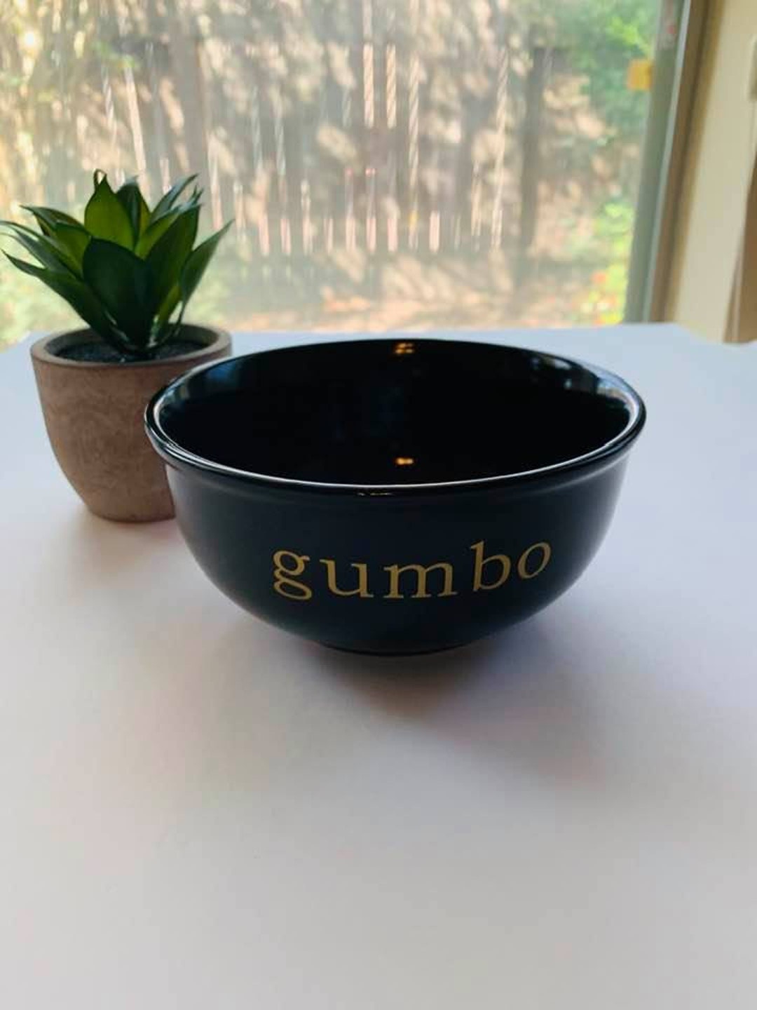 Gumbo Bowls Louisiana Kitchen Gift for Mom or Dad Cajun Cook Set of 4