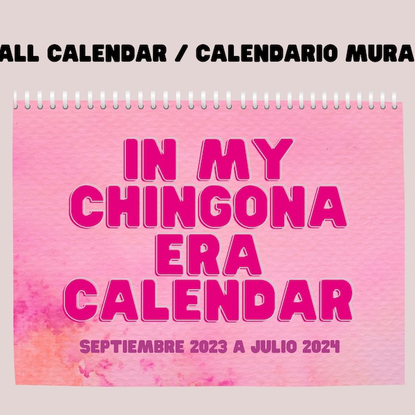 Latina Calendar Etsy