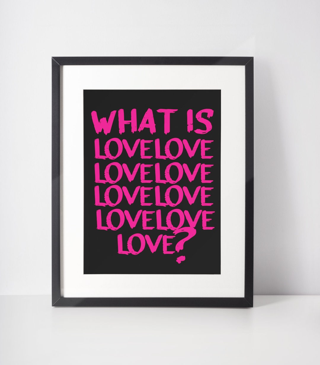 Y2K Pink Graffiti Wall Decor Digital Download, Street Style Art 11x14