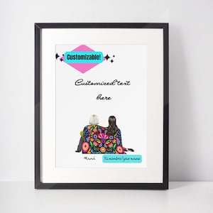 Customizable Dia De Las Madres Poster Regalo, Regalo para Mama, Mother&#39;s Day Gift Personalized Wall Art