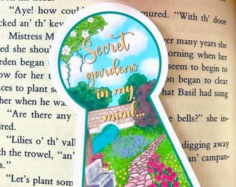 Secret Garden Vinyl Sticker: Water-Resistant