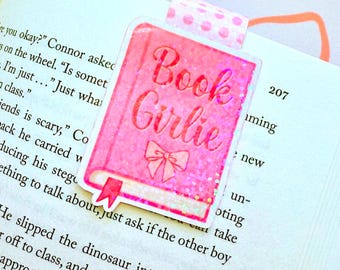 Book Girlie Magnetic Bookmark: Coquette Style
