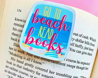 Marcapáginas magnético "Lecturas de playa": Regalo ideal para los amantes de la lectura en verano.
