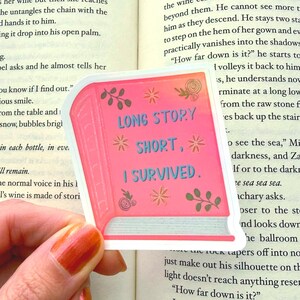 Long Story Short I Survived Sticker: Water-Resistant Vinyl Swiftie Sticker Holographic