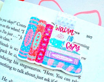Warm & Cozy Magnetic Bookmark: Silky Photo Cardstock