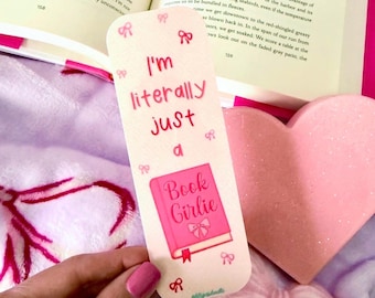 Book Girlie Bookmark: Coquette Bow Bookmark