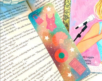 Showgirl Bookmark: Laminated Bookmark (2" x 6")