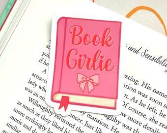 Book Girlie Vinyl Sticker: Water Resistant
