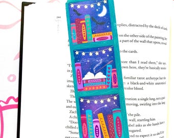 Fantasy Bookshelf Bookmark: Whimsical Design