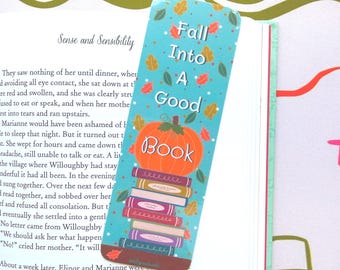 Fall Pumpkin Bookmark: Autumn Bookmark