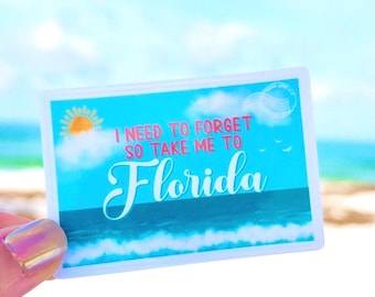 Take Me To Florida Vinyl Sticker - Swiftie Inspired - Water Resistant