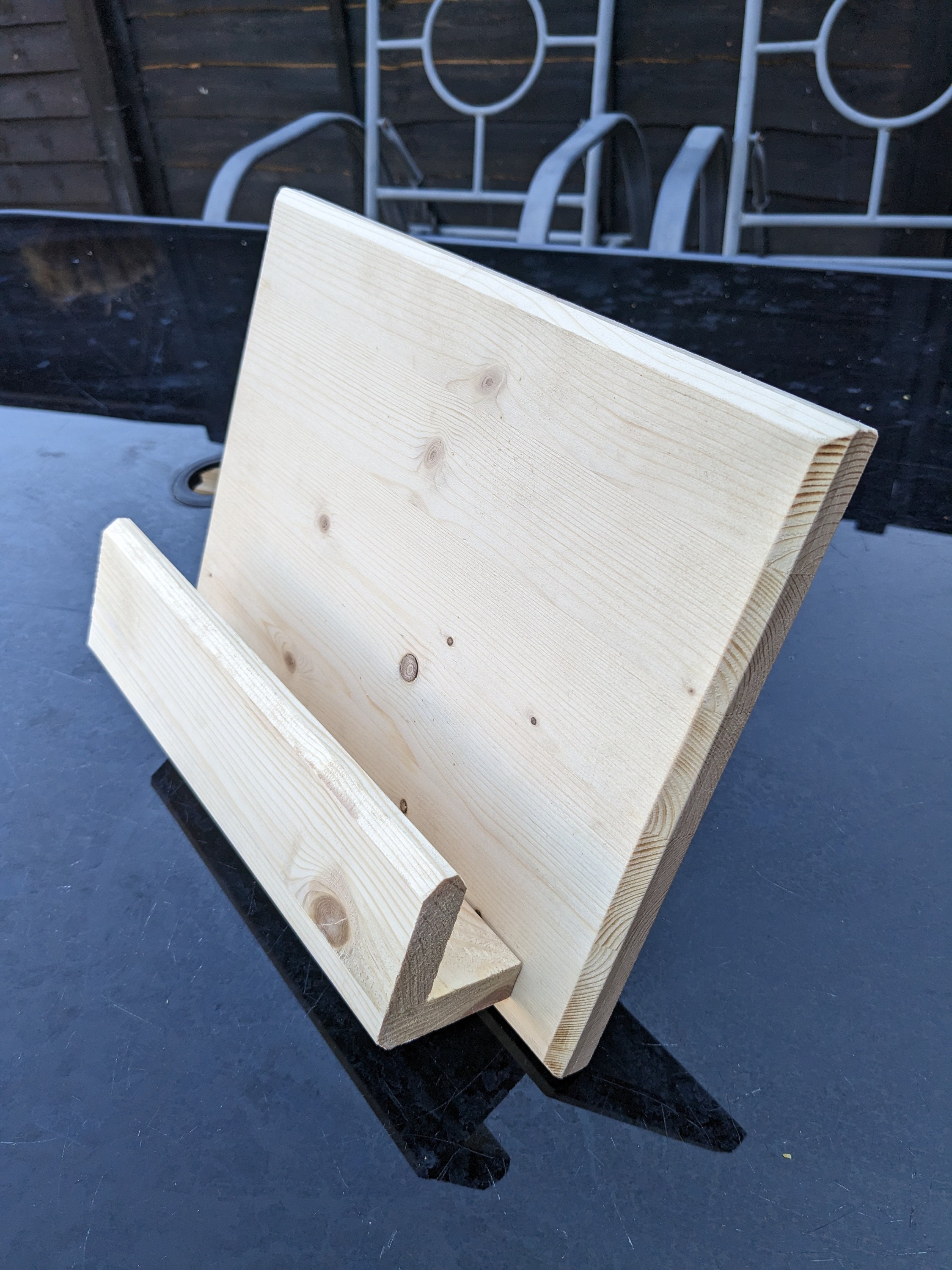 Solid Wood Recipe Book Holder Personalised Etsy UK