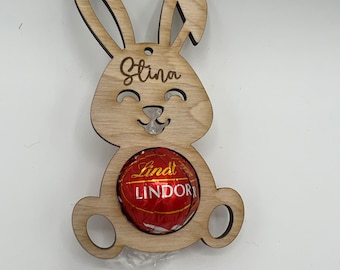 Osterhase Personalisiert, Mitbringsel Geschenkidee, Kleines Geschenk, Ostern Osteranhänger, Holzanhänger Osterfest