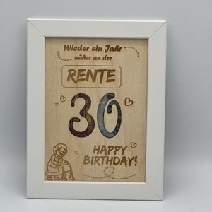 Geld cadeau voor 30e verjaardag, gepersonaliseerd cadeau idee 30s, geld cadeau idee man, vrouw, grappig idee om geld te geven