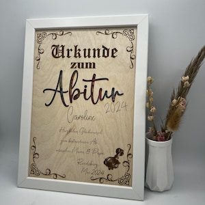 Abitur contant cadeau, Abi 2024, examen cadeau, Abitur cadeau ideeën, examen cadeau ideeën, cadeau in fotolijst
