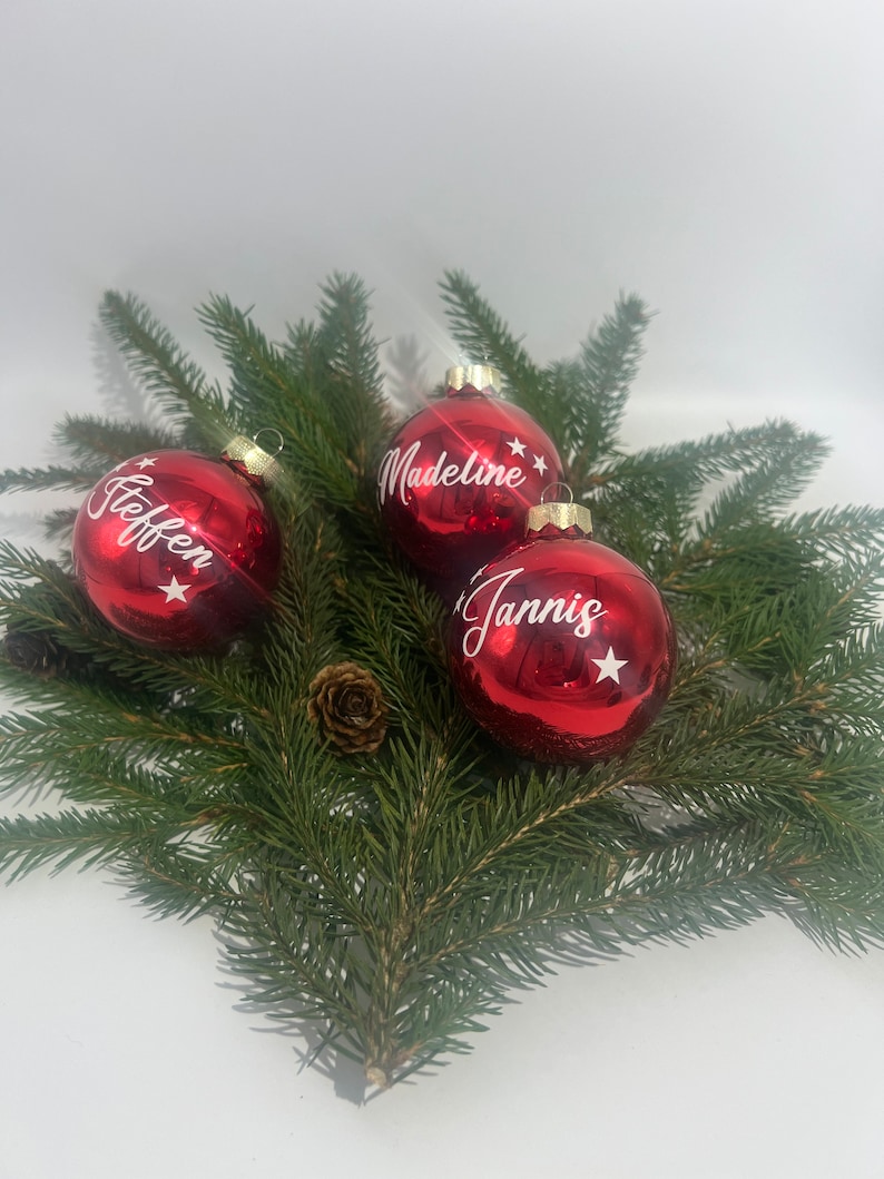 Weihnachtskugel mit Namen, Personalisiert, Christbaumkugel, Weihnachten, Christmas, Geschenk, Geschenke, Liebe, Love Bild 2