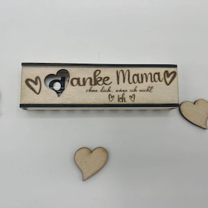 Danke Mama! gravierte Duplo Geschenkbox Geschenkverpackung Schokoriegel personalisierbar