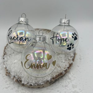 Weihnachtskugel mit Namen, Personalisiert, Christbaumkugel, Weihnachten, Christmas, Geschenk, Geschenke, Liebe, Love Bild 8