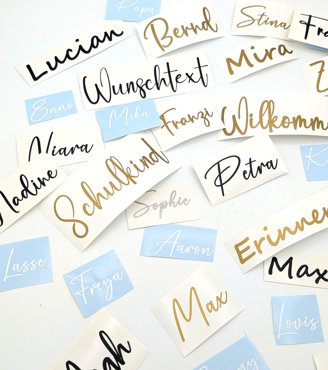Name Stickers Customisation Personalized Name Stickers, Custom Text – Individual Stickers in ...