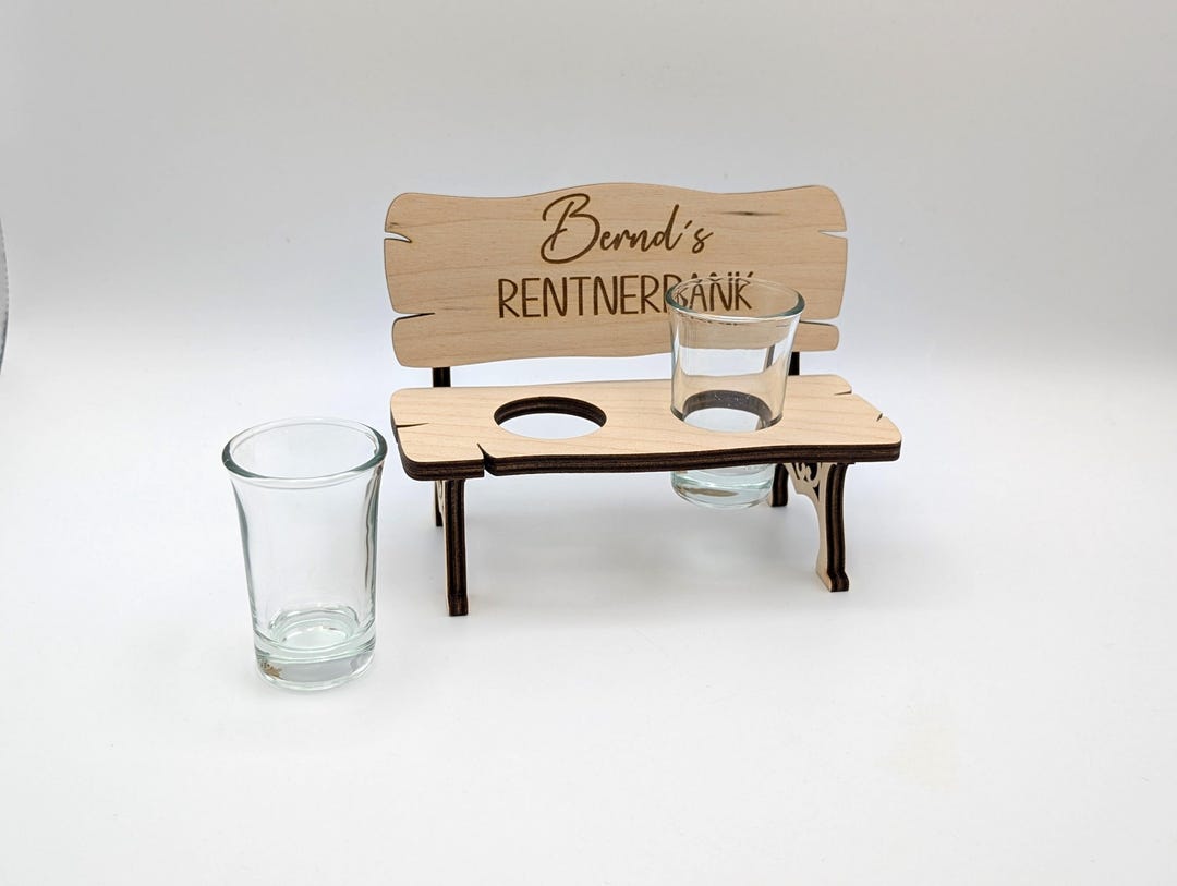 Schnapsbank Gift Idea, Pensioner's Bench, Gift for Retirement, Birthday ...