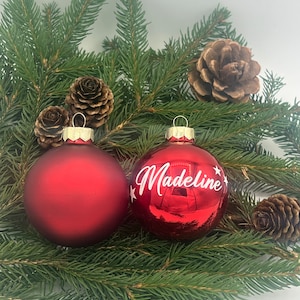 Weihnachtskugel mit Namen, Personalisiert, Christbaumkugel, Weihnachten, Christmas, Geschenk, Geschenke, Liebe, Love Bild 3