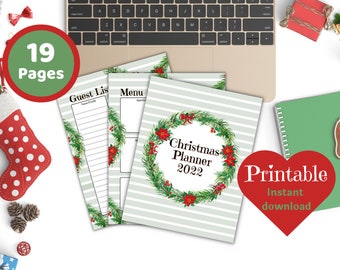 Christmas Planner Printable, Holiday Organization (PDF Download)