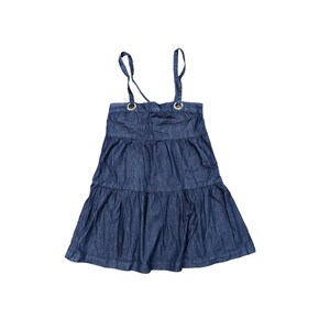 Boho Denim Minidress Frock // Vintage 90s Ruffle Denim Strappy Minidress //  Aline Style Dress, Square Neckline Barrel Skirt // Size Medium - Etsy