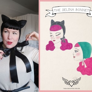 The Selina Bonnet ~ PDF Sewing Pattern ~ One size Bonnet Pattern