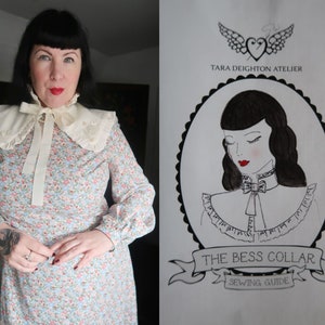 Bess Collar Digital Sewing Pattern // Detachable collar // One Size // PDF Sewing Pattern