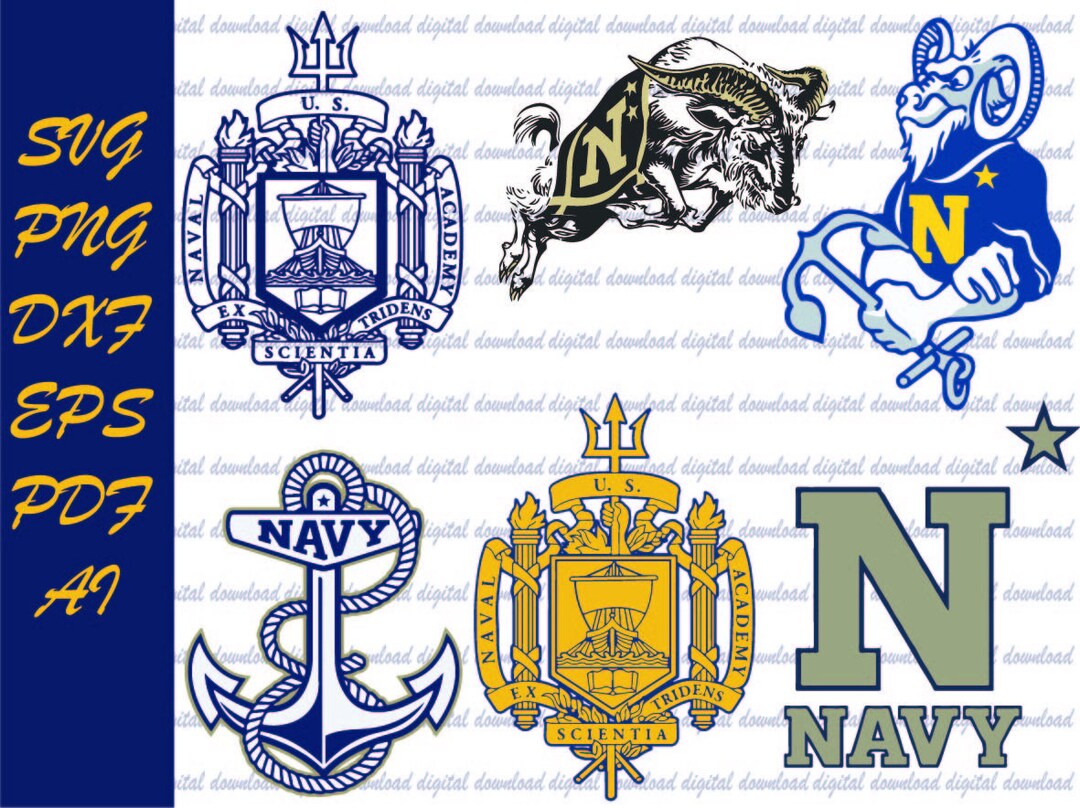 US Naval Academy Logo, Navy Academy Seal Digital Etsy