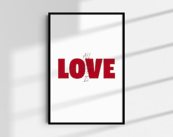 Letra de la canción de los Beatles, Póster "All You Need Is Love" (Descarga digital)
