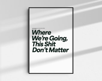 Impresión de la letra de Gerry Cinnamon, póster de música indie (descarga digital)