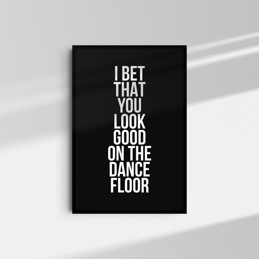 Arctic Monkeys I Bet You Look Good on the Dancefloor Wall Art Etsy