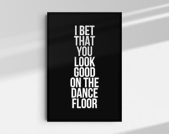 Letras de Arctic Monkeys para imprimir, póster de música indie rock (descarga digital)