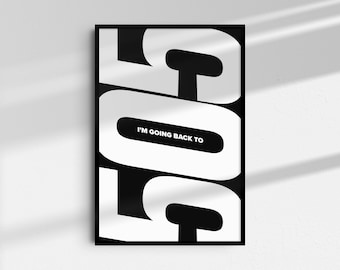 Letra de la canción 505 de Arctic Monkeys (Impresión digital), Póster de música indie (Descarga digital)