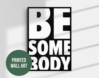 Wees iemand Wall Art Typografie Muziek Poster Home Decor A5 A4 A3 A2 A1 Songtekst Print Unframed Wall Art Indie Rock Art