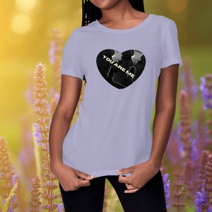 Women&#39;s eco-friendly, vegan and ethical organic cotton T-shirt, inspiring YOU ARE ME, perfect gift for her