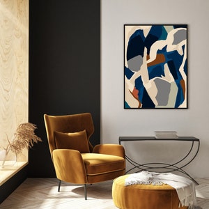 Bold Abstract Modern Art Printable Mid-Century style