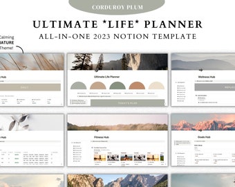 student planner notion template The Ultimate Life Planner Powered by Notion - Digital Life Planner - Digital Planner