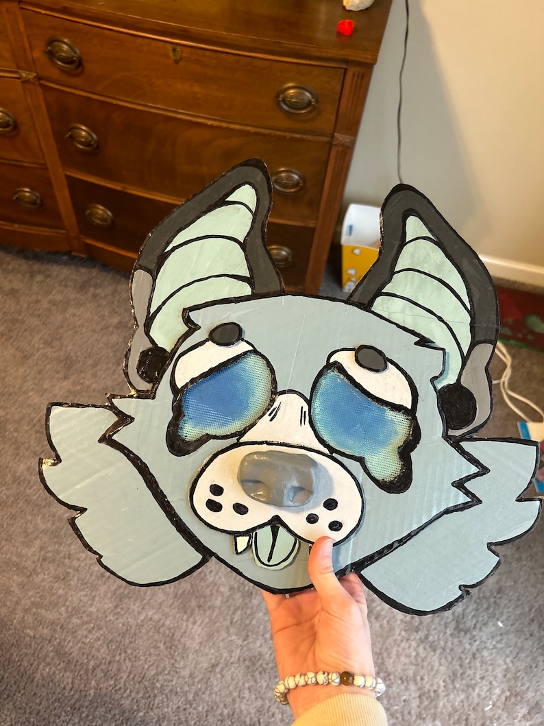 Mask Custom Commissions Furry Paper Masks Etsy