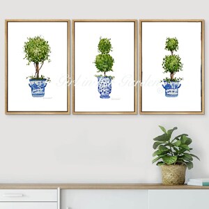 Botanical Print Set of 3 Wall Art Cute Wall Decor Printable Wall Decor ...